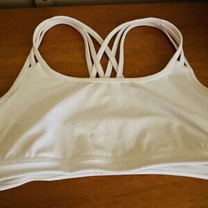Athleta Sports Bra White Medium